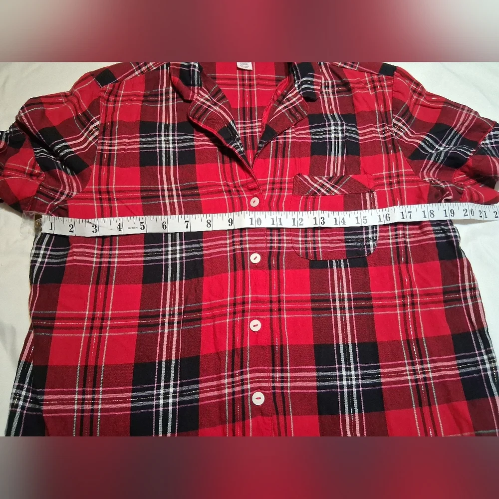 VICTORIA'S SECRET Red & Black Plaid Women Pajama Sleep Set – Size XS